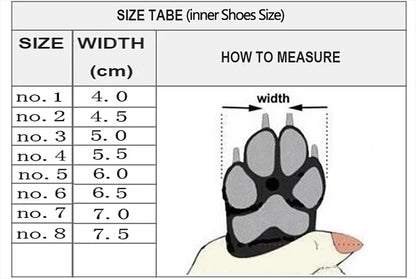 Pat and Pet Emporium | Pet Shoes | Snow Pet Boots 4 Pcs Set