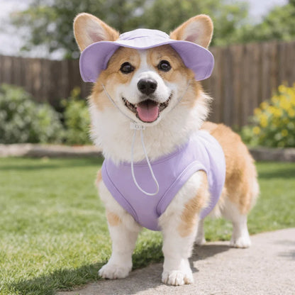 Pat and Pet Emporium | Pet Clothing | Cooling Dog Vest & Hat Set