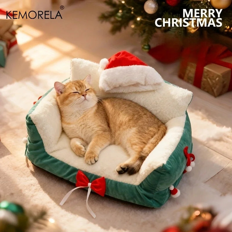 Pat and Pet Emporium | Pet Beds | Plush Christmas Pet Bed