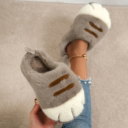 Pat and Pet Emporium | Shoes | Women's Warm Cat Paw Slippers