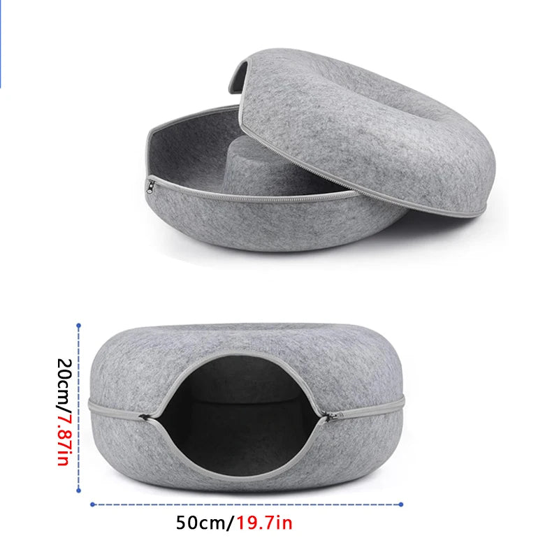 Pat and Pet Emporium | Pet Beds | Donut Shaped Cat Bed