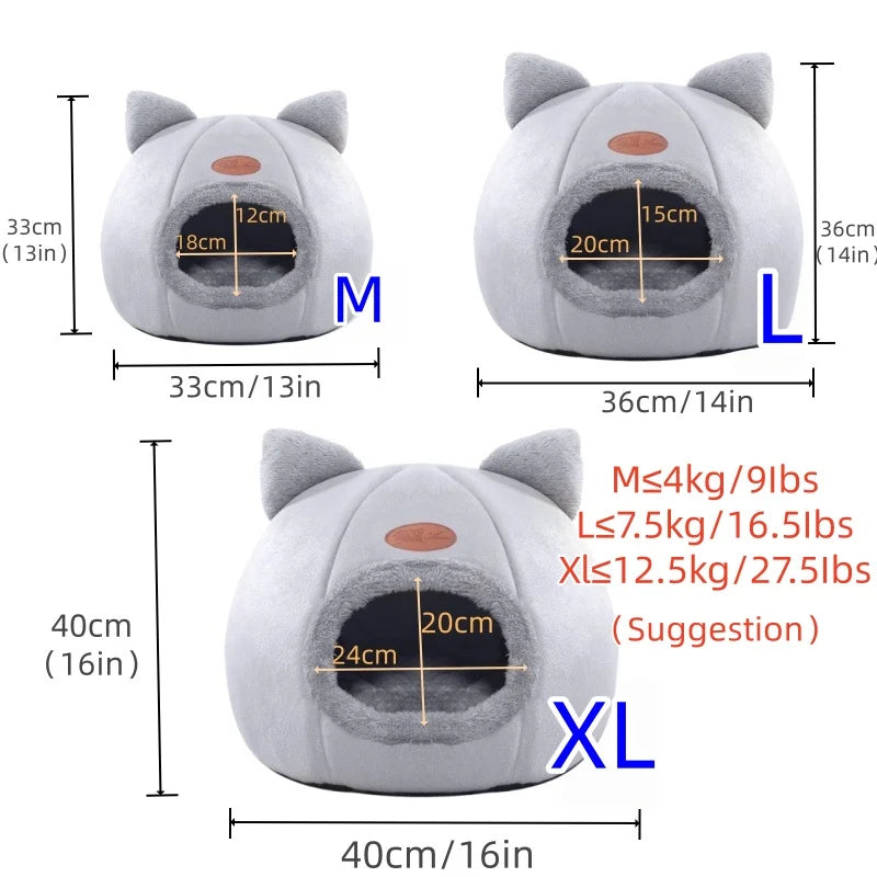 Pat and Pet Emporium | Pet Beds | Cute Cat Ears Cat Bed