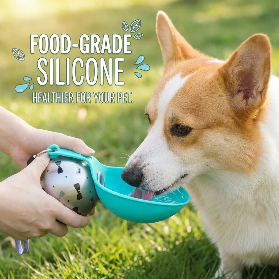Pat and Pet Emporium | Pet Feeders | Stainless Steel Pet Water Ball