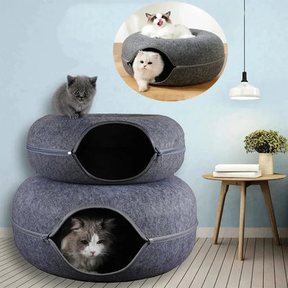 Pat and Pet Emporium | Pet Beds | Donut Shaped Cat Bed
