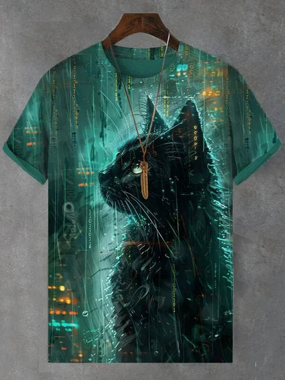 Pat and Pet Emporium | Pet Lovers | Shirts | Unisex Cartoon Cat Tee