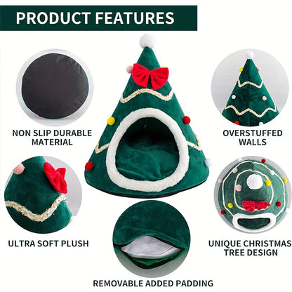 Pat and Pet Emporium | Pet Beds | Christmas Teepee Pet House