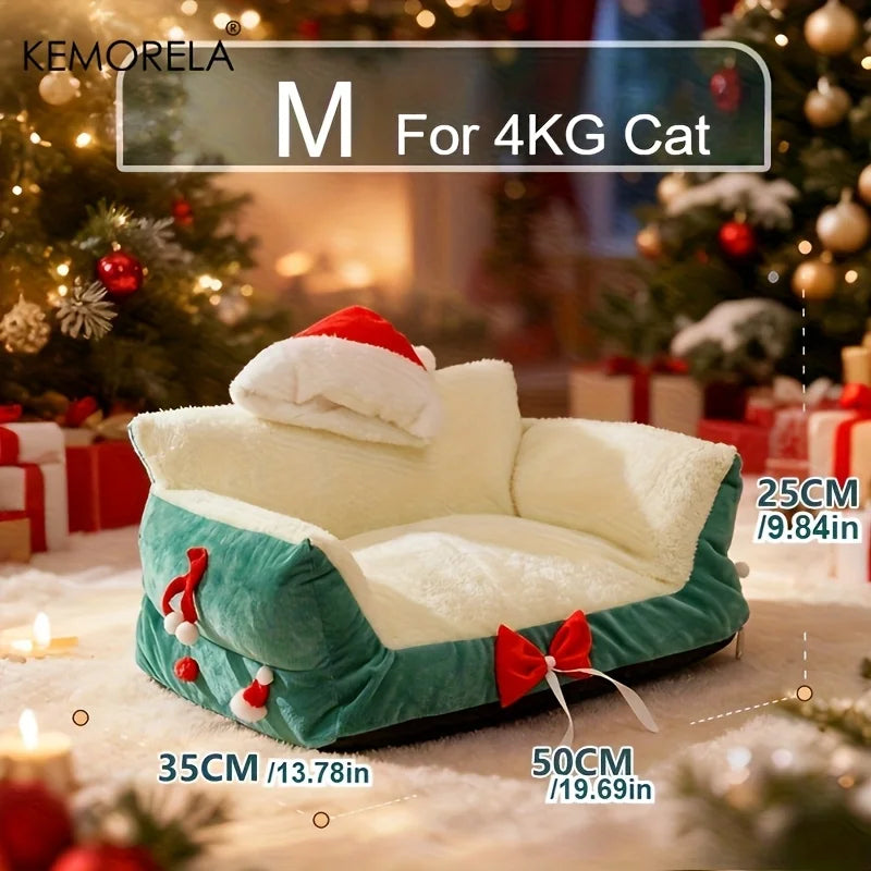 Pat and Pet Emporium | Pet Beds | Plush Christmas Pet Bed