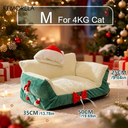 Pat and Pet Emporium | Pet Beds | Plush Christmas Pet Bed