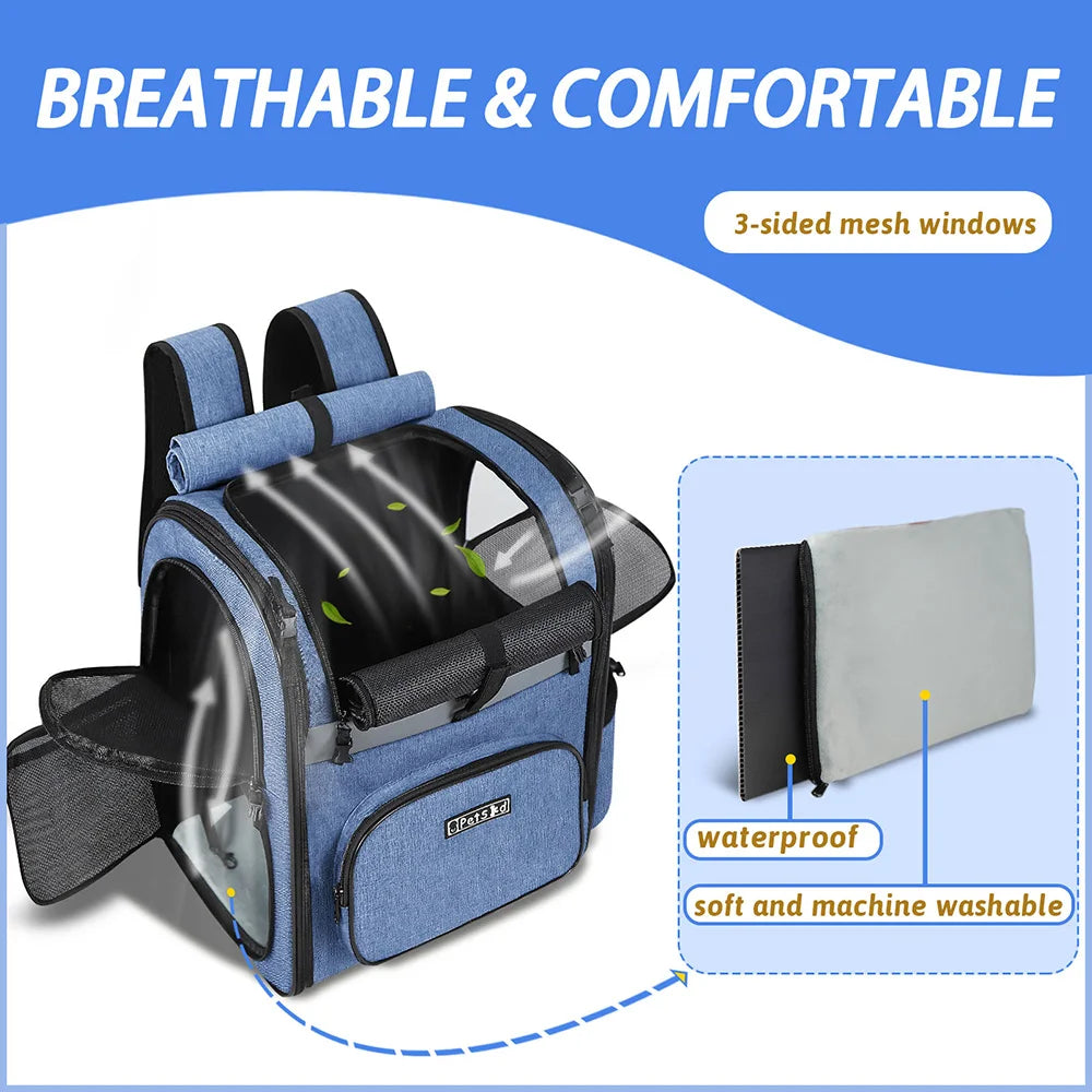 Pat and Pet Emporium | Pet Carriers | Portable Pet Backpack