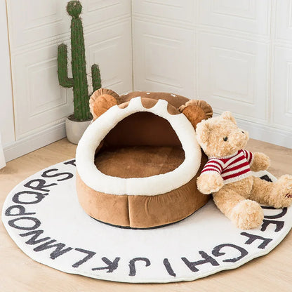 Pat and Pet Emporium | Pet Beds | Cute Brown Bear Pet Bed