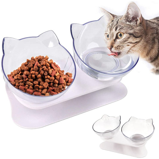 Pat and Pet Emporium | Pet Feeders, Waterers | Pet Double Cat Bowl, Raised Stand