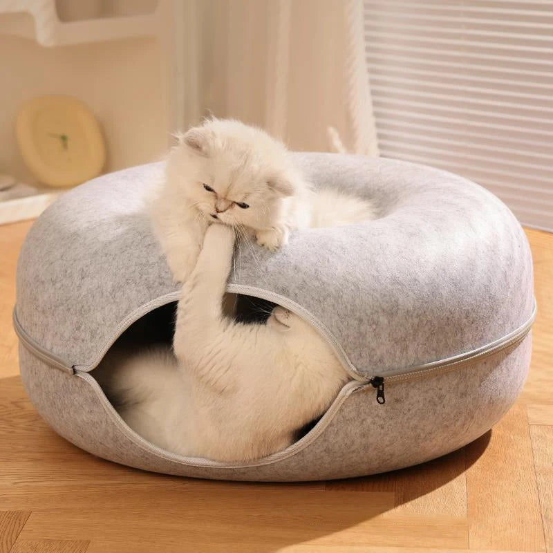 Pat and Pet Emporium | Pet Beds | Donut Shaped Cat Bed