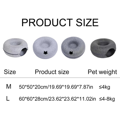 Pat and Pet Emporium | Pet Beds | Donut Shaped Cat Bed