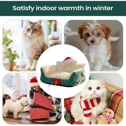 Pat and Pet Emporium | Pet Beds | Plush Christmas Pet Bed