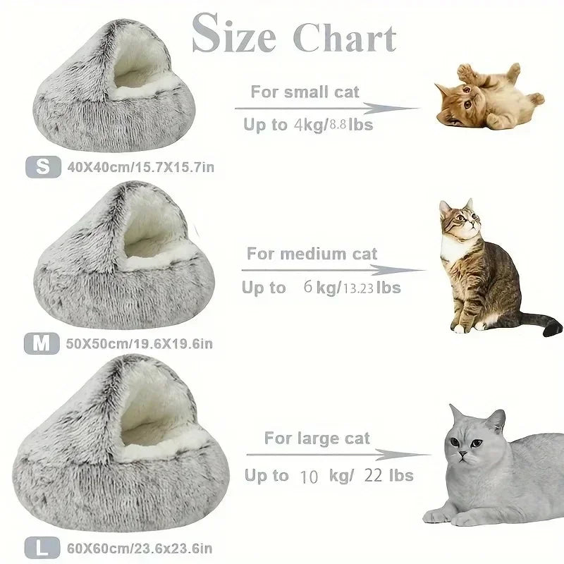 Pat and Pet Emporium | Pet Beds | Soft Plush 2-in-1 Pet Bed