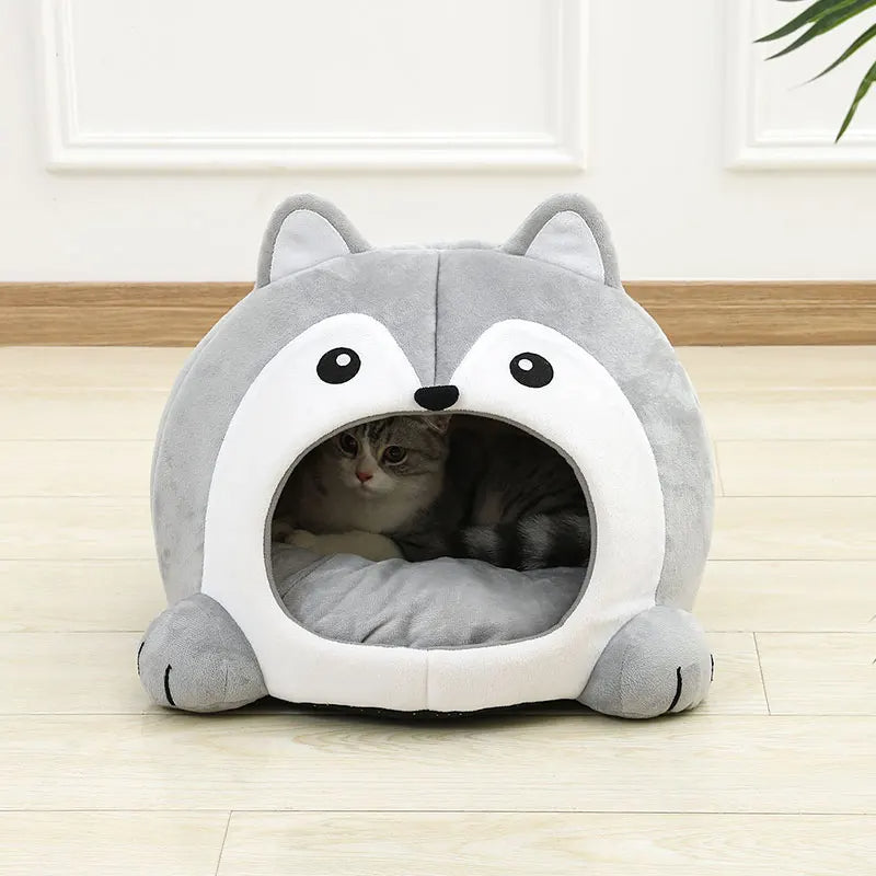 Pat and Pet Emporium | Pet Beds | Cute Soft Plush Cat Bed