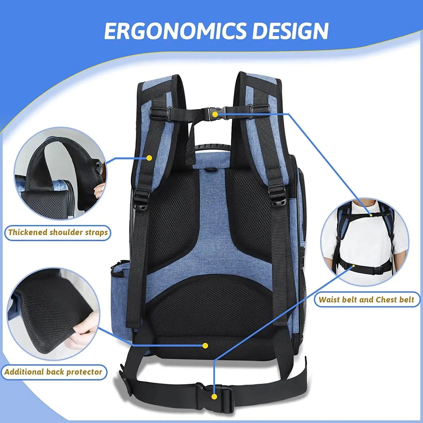 Pat and Pet Emporium | Pet Carriers | Portable Pet Backpack