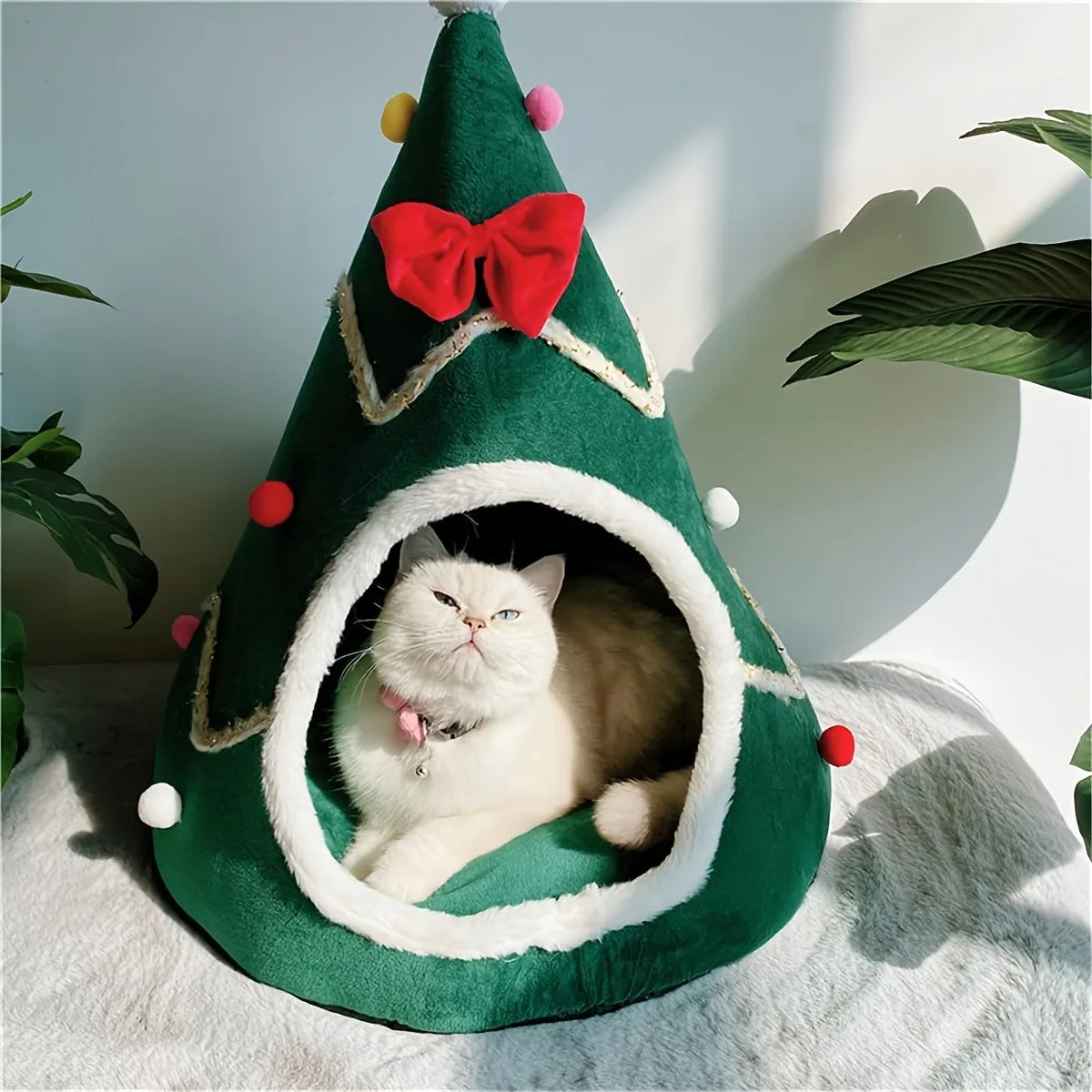 Pat and Pet Emporium | Pet Beds | Christmas Teepee Pet House