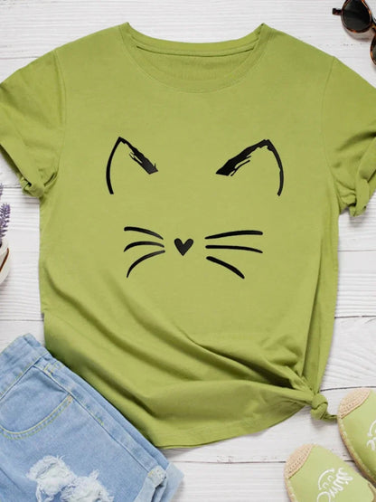 Pat and Pet Emporium | Pet Lovers | Shirts | Women's Cat Whiskers Tee