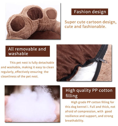 Pat and Pet Emporium | Pet Beds | Paw Shaped Washable Bed