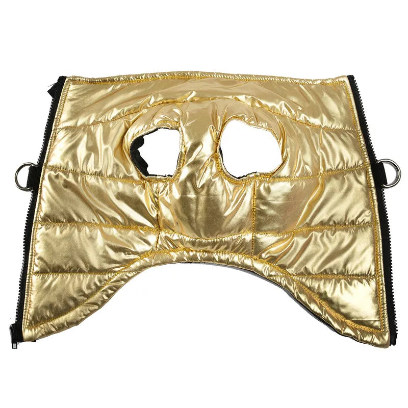 Pat and Pet Emporium | Pet Clothing | Metallic Puffer Dog Jacket