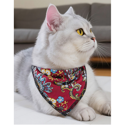 Pat and Pet Emporium | Pet Hats | Paisley Print Pet Scarf & Hat