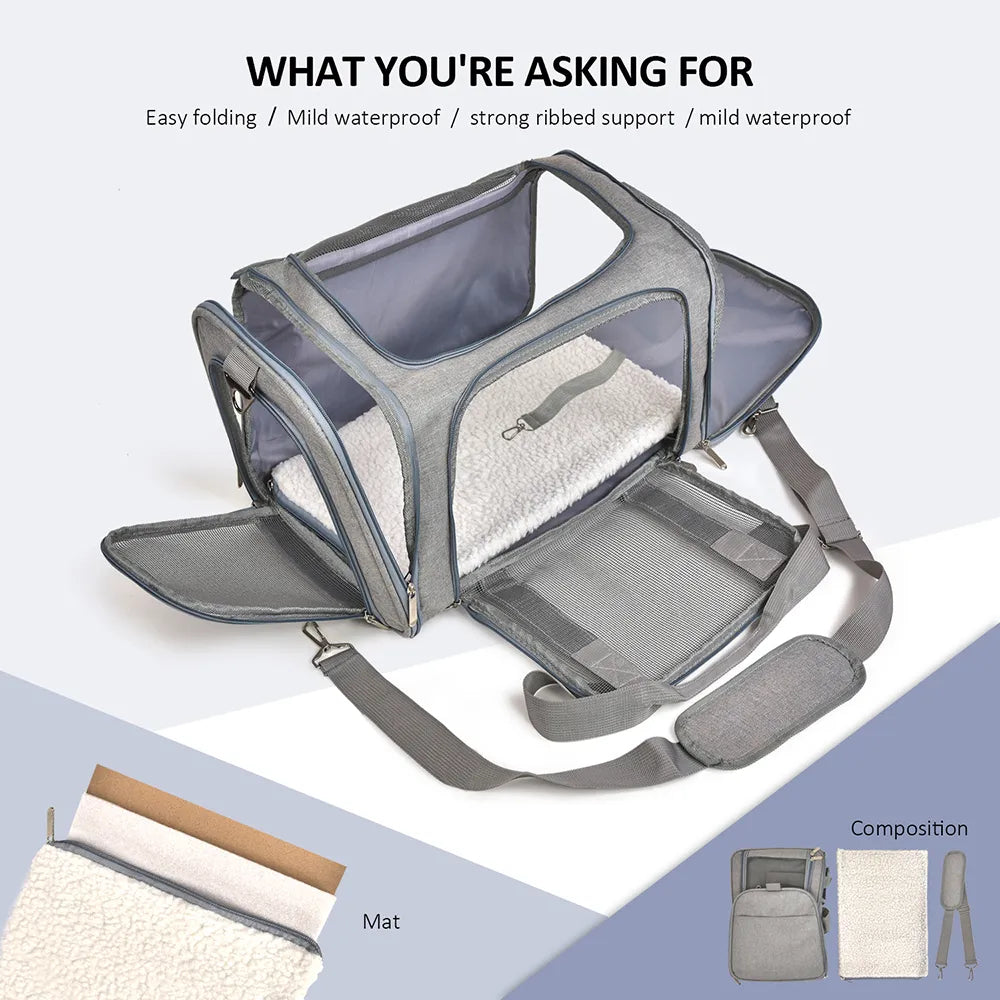 Pat and Pet Emporium | Pet Carriers | Dog Cat Carrier Backpack