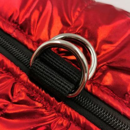Pat and Pet Emporium | Pet Clothing | Metallic Puffer Dog Jacket