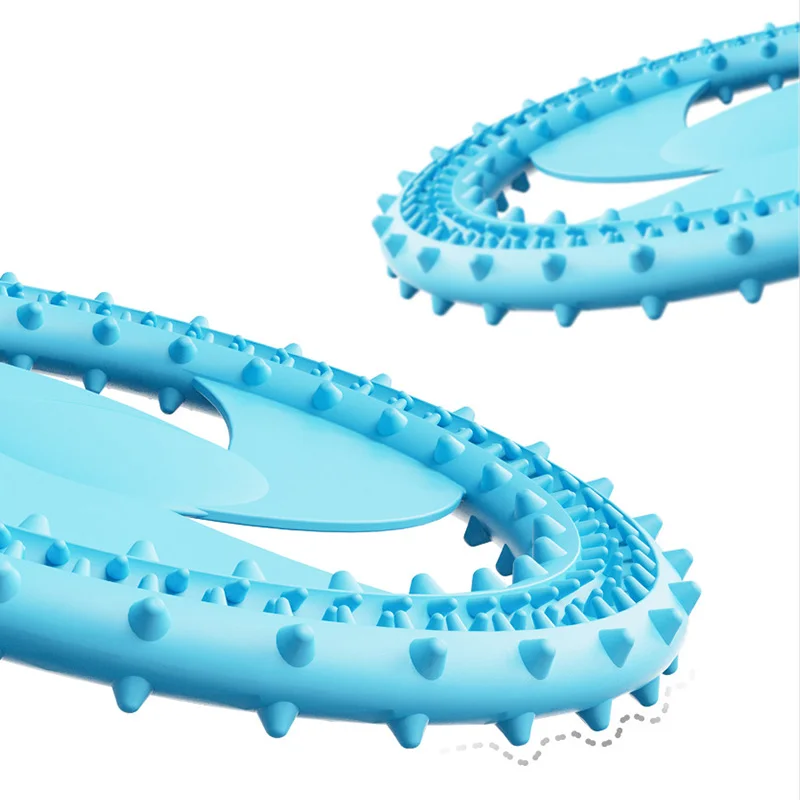 Pat and Pet Emporium | Pet Toys | Open Rubber Flying Disc Toy 2 Pcs