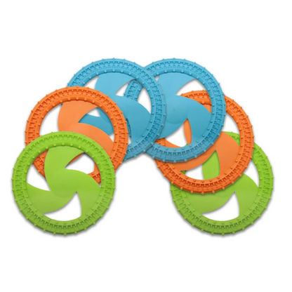 Pat and Pet Emporium | Pet Toys | Open Rubber Flying Disc Toy 2 Pcs