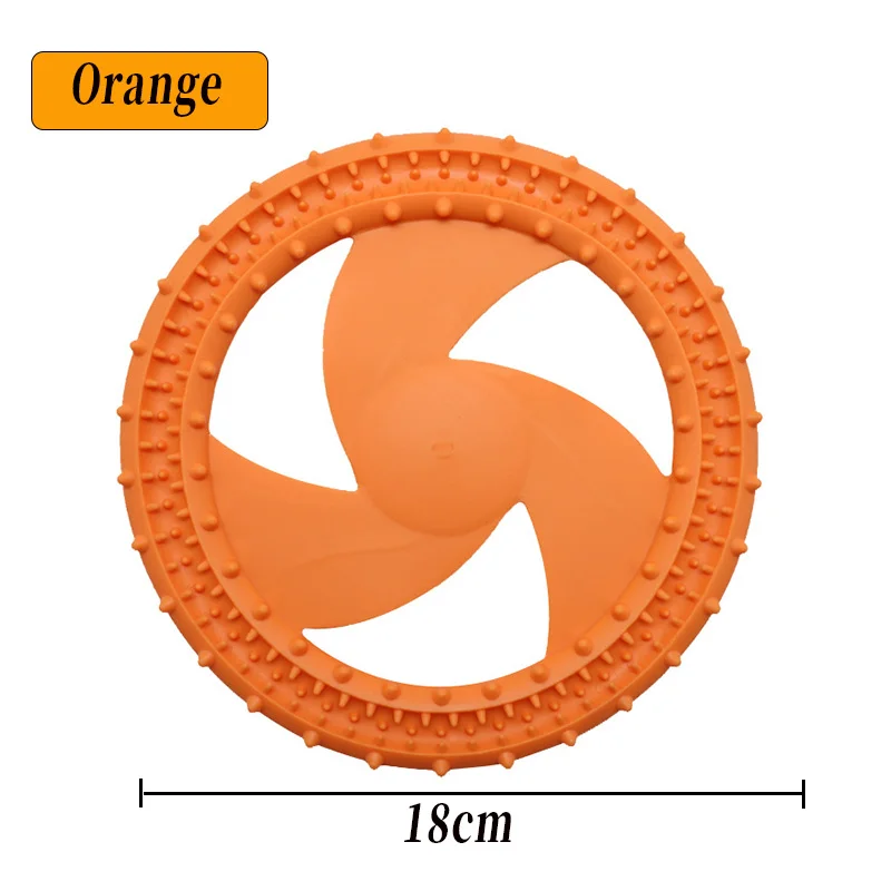Pat and Pet Emporium | Pet Toys | Open Rubber Flying Disc Toy 2 Pcs