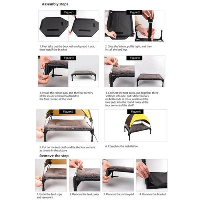 Pat and Pet Emporium | Pet Beds | Outdoor Elevated Dog Bed