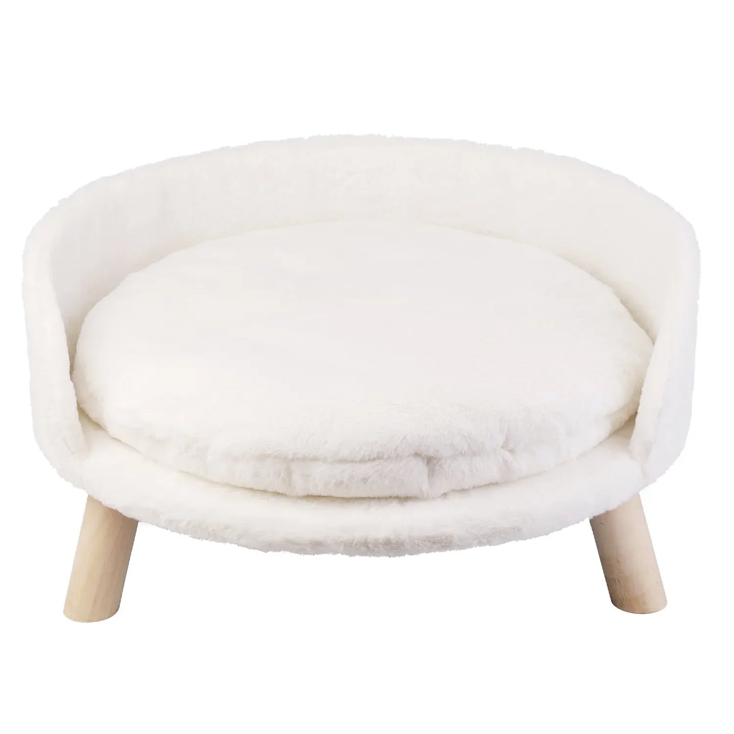 Pat and Pet Emporium | Pet Beds | Plush Small Pet Raised Chair