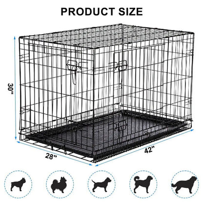 Pat and Pet Emporium | Pet Beds | Medium Dog Crate 42" 5 Pcs