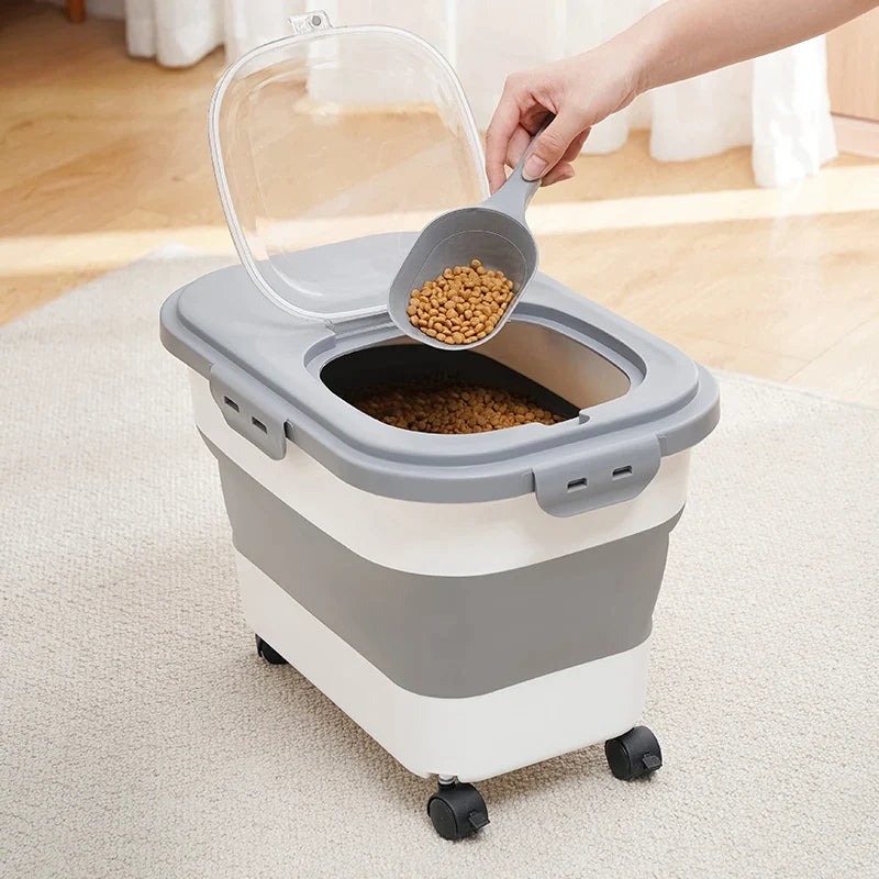 Pat and Pet Emporium | Pet Feeders | Folding Food Storage Box