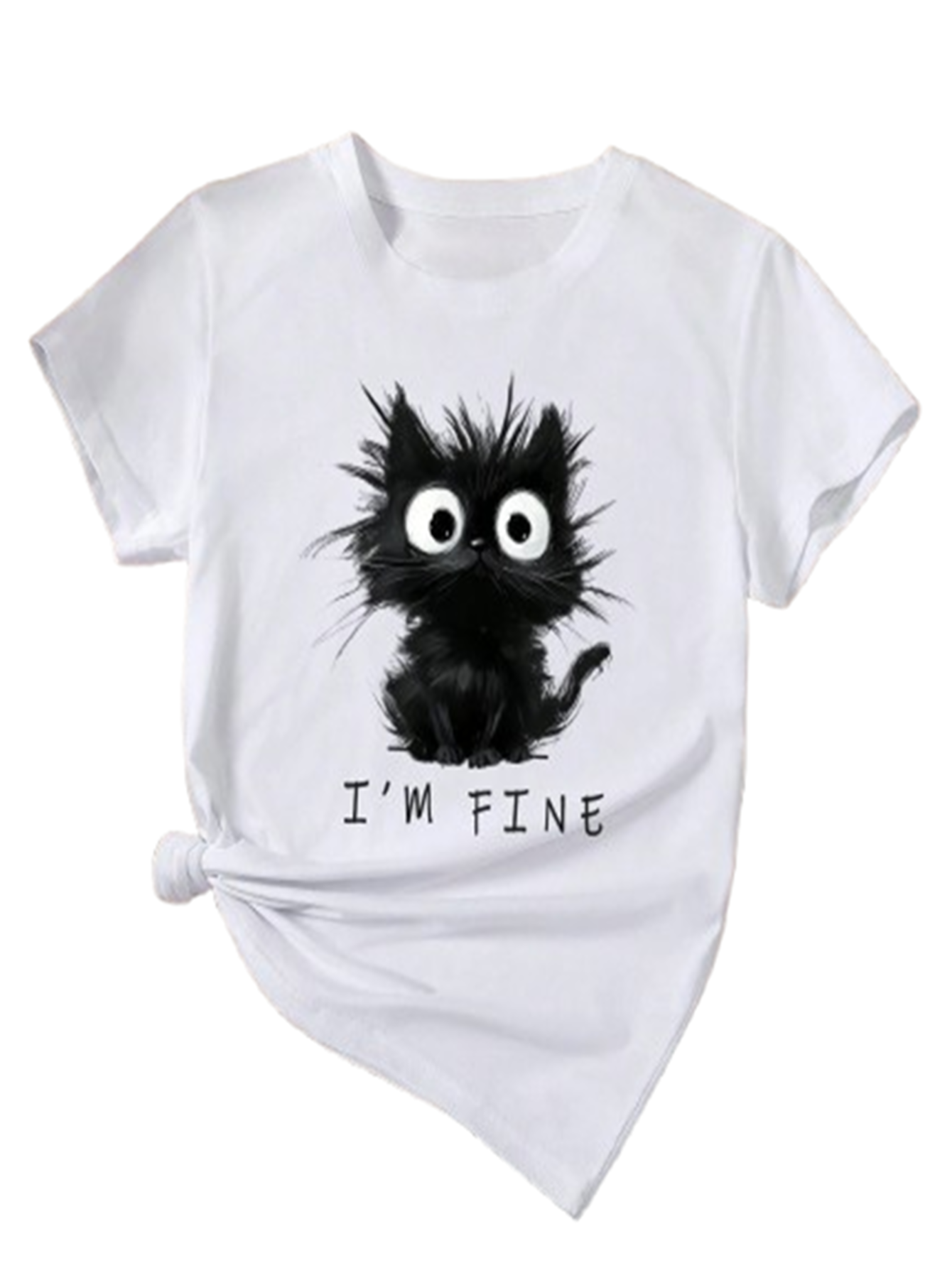 Pat and Pet Emporium | Pet Lovers | Shirts | Women's I'm Fine Cat Tee
