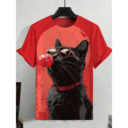 Pat and Pet Emporium | Pet Lovers | Shirts | Unisex Cartoon Cat Tee