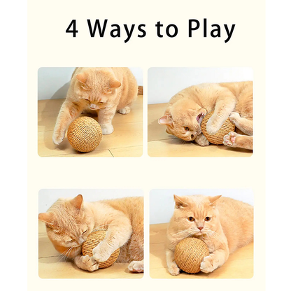 Pat and Pet Emporium | Cat Scratchers | Cat Sisal Scratch Ball