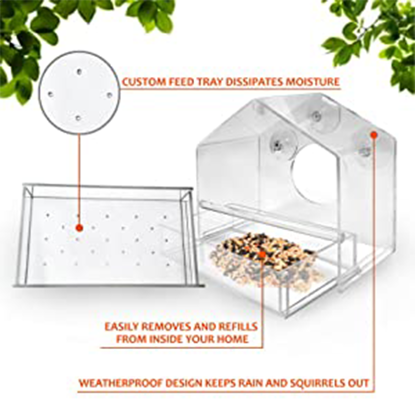 Pat and Pet Emporium | Pet Feeders | Suction Window Feeder