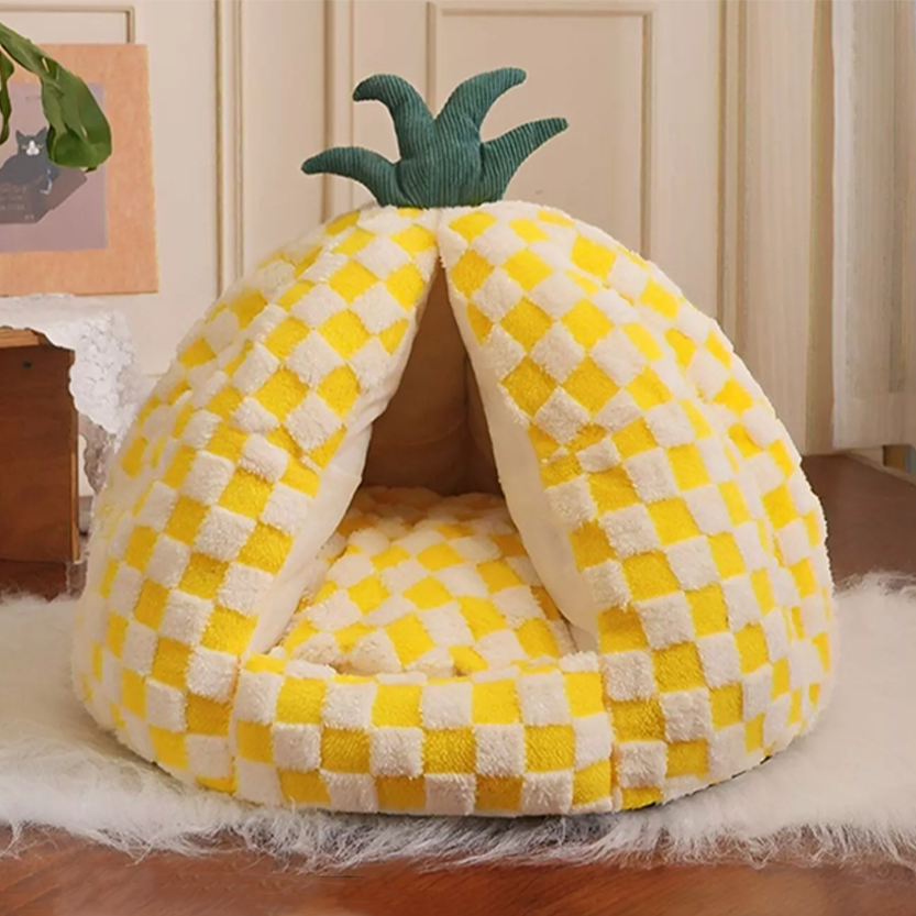 Pat and Pet Emporium | Pet Beds | Pineapple Shaped Pet Nest