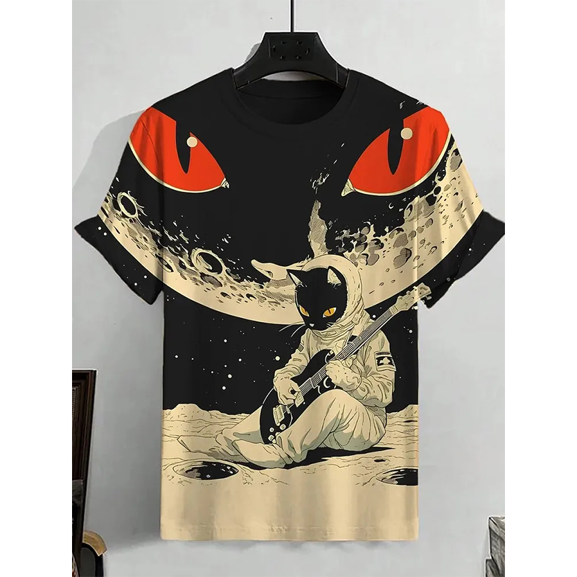 Pat and Pet Emporium | Pet Lovers | Shirts | Unisex Cartoon Cat Tee