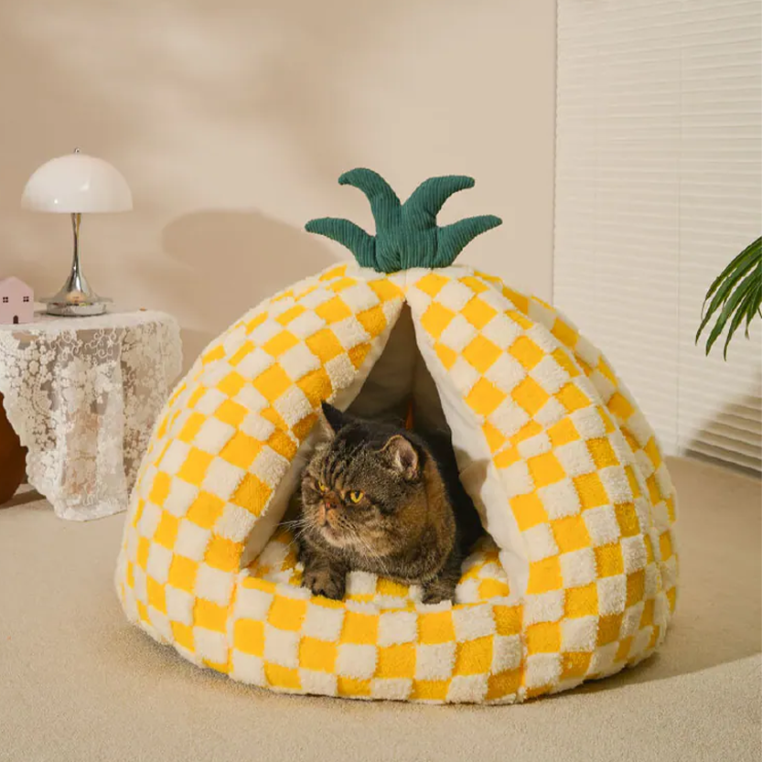 Pat and Pet Emporium | Pet Beds | Pineapple Shaped Pet Nest