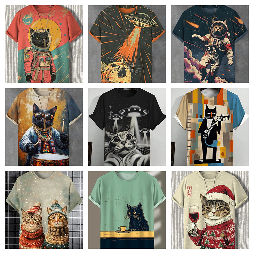 Pat and Pet Emporium | Pet Lovers | Shirts | Unisex Space Cat Tee
