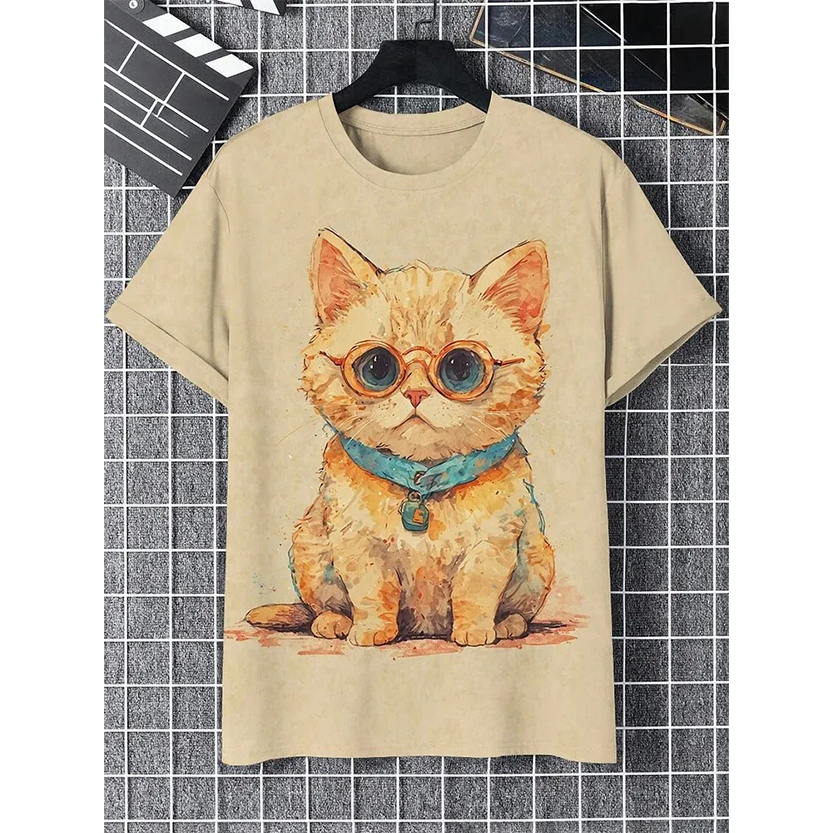 Pat and Pet Emporium | Pet Lovers | Shirts | Unisex Cartoon Cat Tee