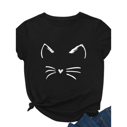 Pat and Pet Emporium | Pet Lovers | Shirts | Women's Cat Whiskers Tee