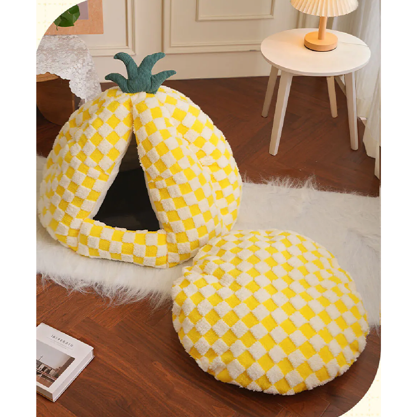 Pat and Pet Emporium | Pet Beds | Pineapple Shaped Pet Nest