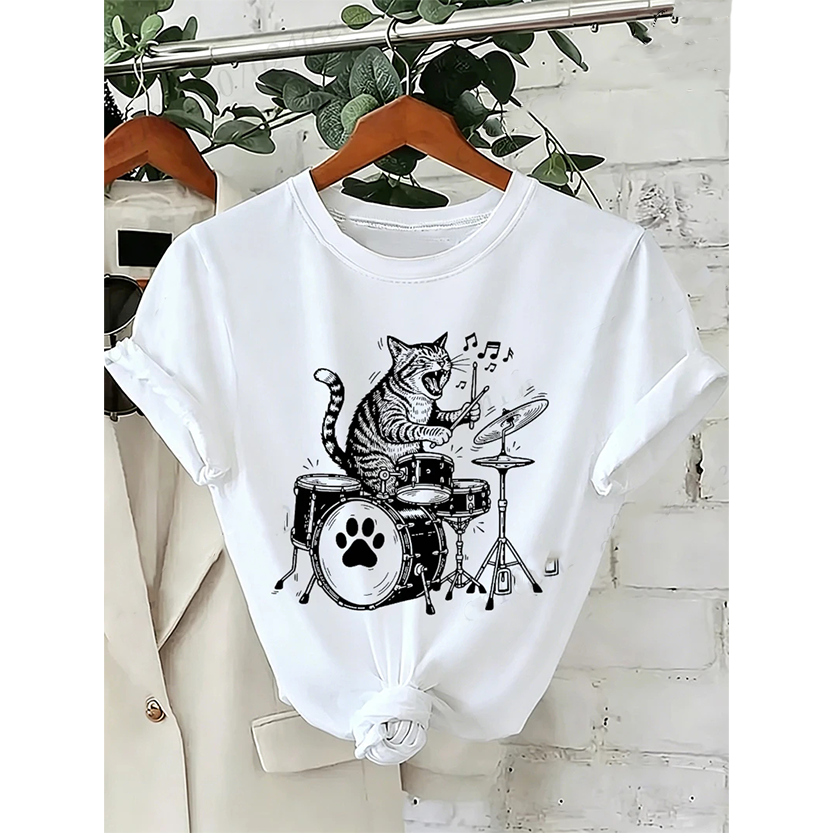 Pat and Pet Emporium | Pet Lovers | Shirts | Unisex Musical Cat Tee