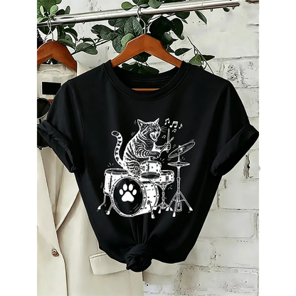 Pat and Pet Emporium | Pet Lovers | Shirts | Unisex Musical Cat Tee