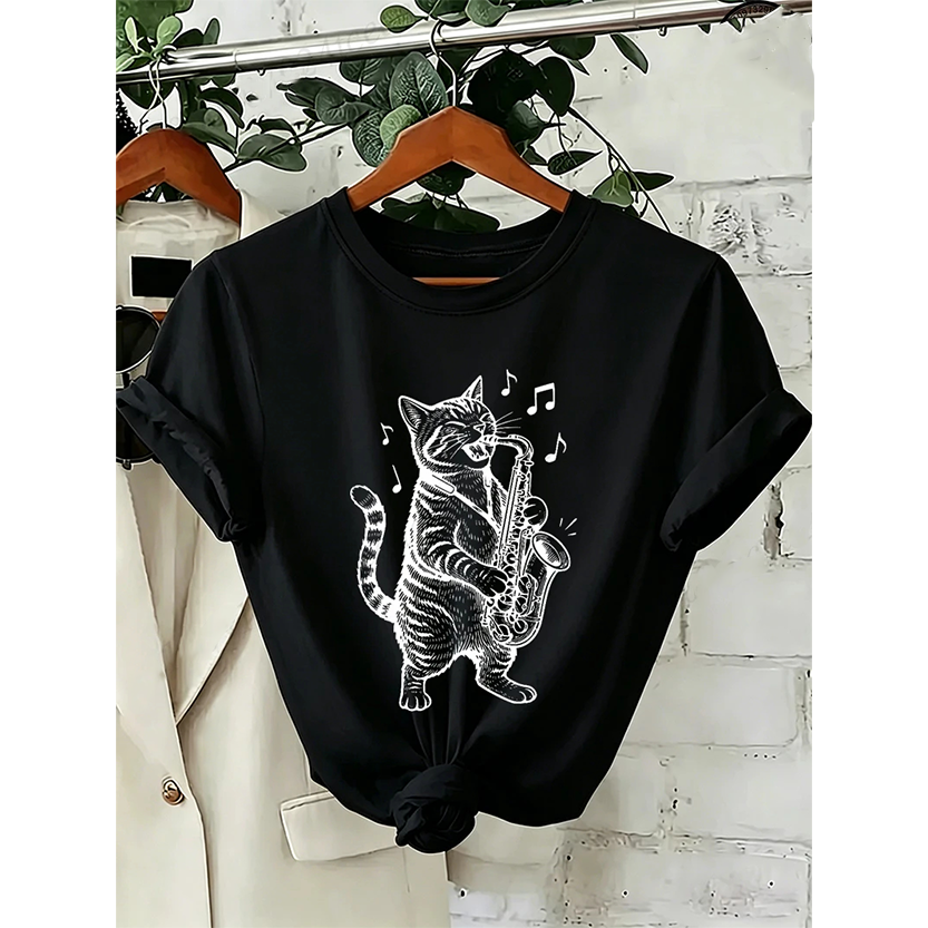 Pat and Pet Emporium | Pet Lovers | Shirts | Unisex Musical Cat Tee