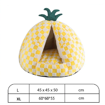 Pat and Pet Emporium | Pet Beds | Pineapple Shaped Pet Nest
